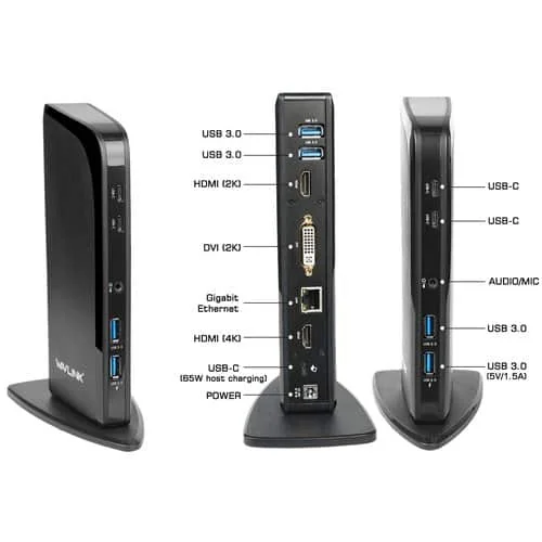 3 SCREEN DOCKING STATION USB-A+USB-C - DY-TU4382
